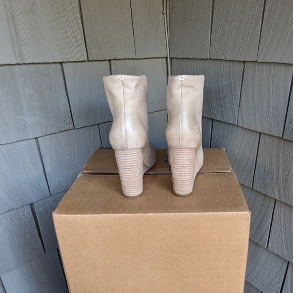 Maison Martin Margiela Cut-Out Wedge Boots Booties Wooden Stiletto Cut-out 38 - Picture 6 of 7